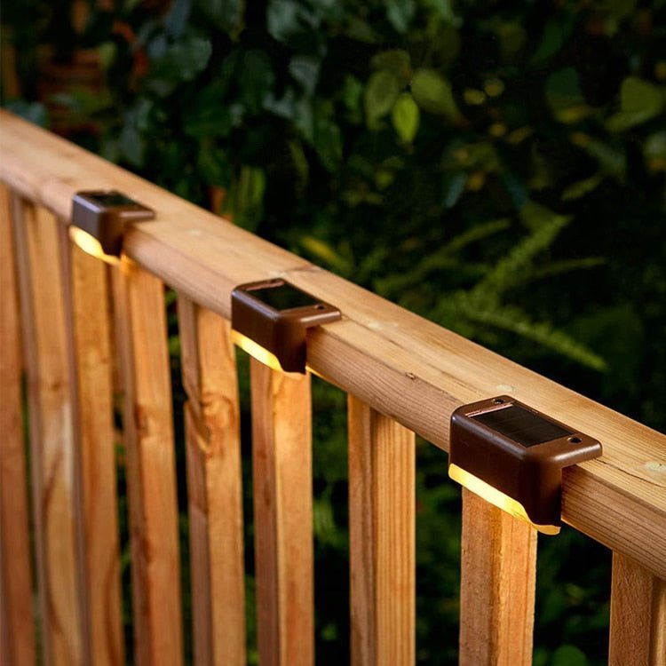 Solar Stair Lights — Dusk-to-Dawn LED Wall Mount for Steps, Decks & Paths, IP65