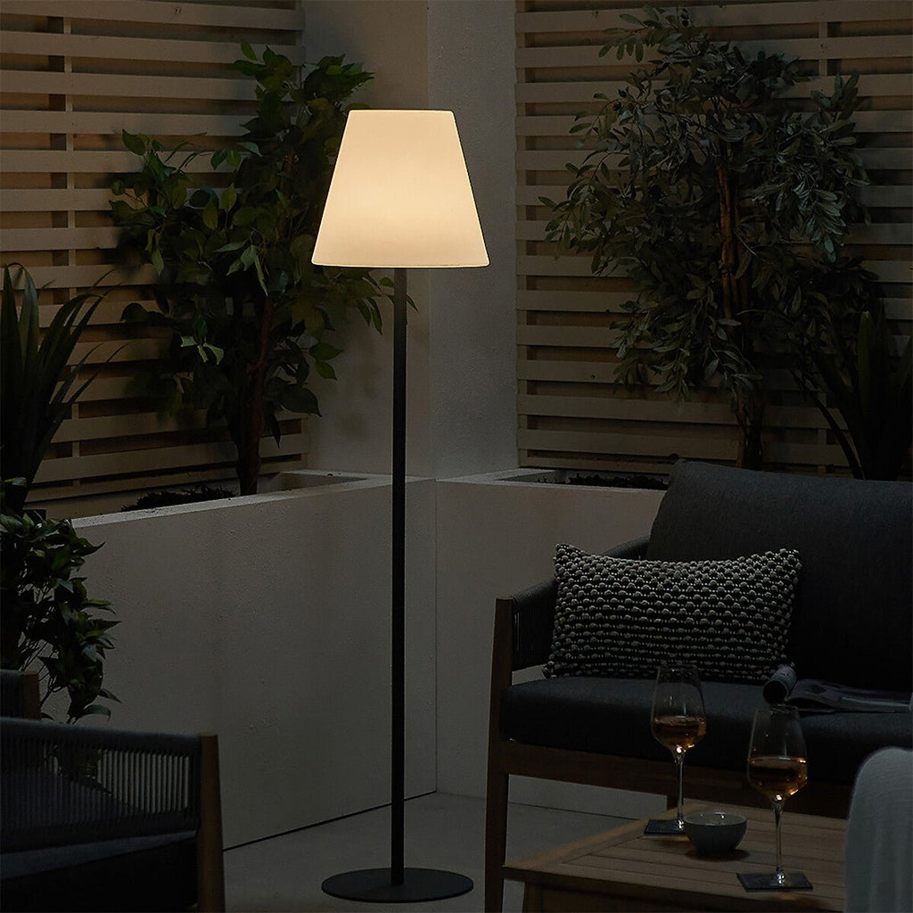 Solar Adjustable Floor Lamp — Converts to Table Lamp, 8 Colors, Remote, Dusk-to-Dawn, IP65