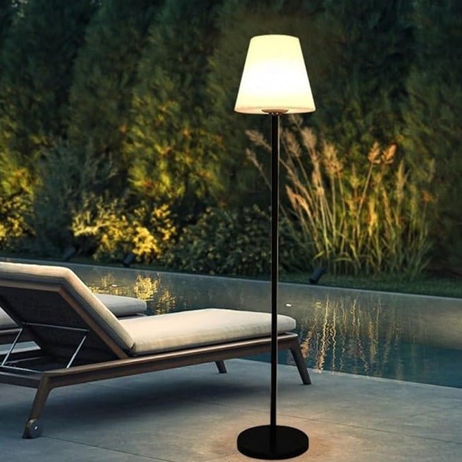 Solar Adjustable Floor Lamp — Converts to Table Lamp, 8 Colors, Remote, Dusk-to-Dawn, IP65