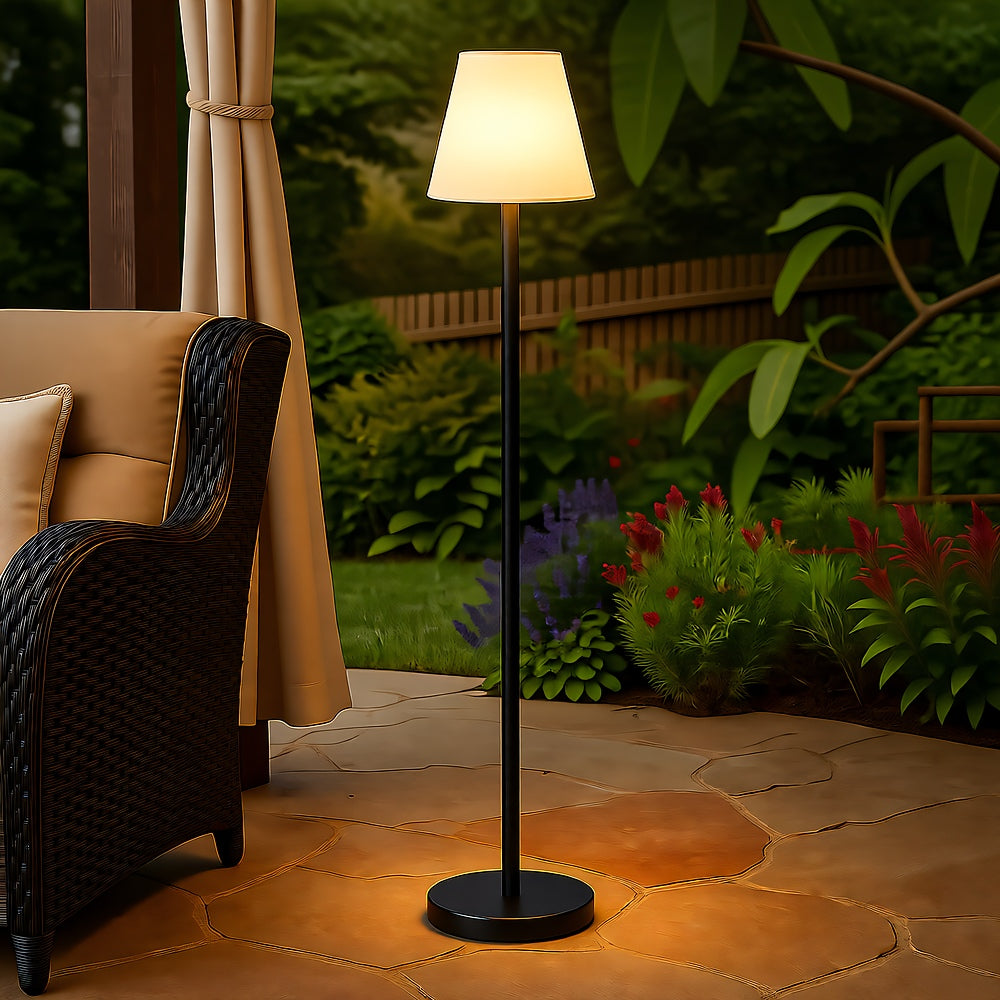 Solar Adjustable Floor Lamp — Converts to Table Lamp, 8 Colors, Remote, Dusk-to-Dawn, IP65