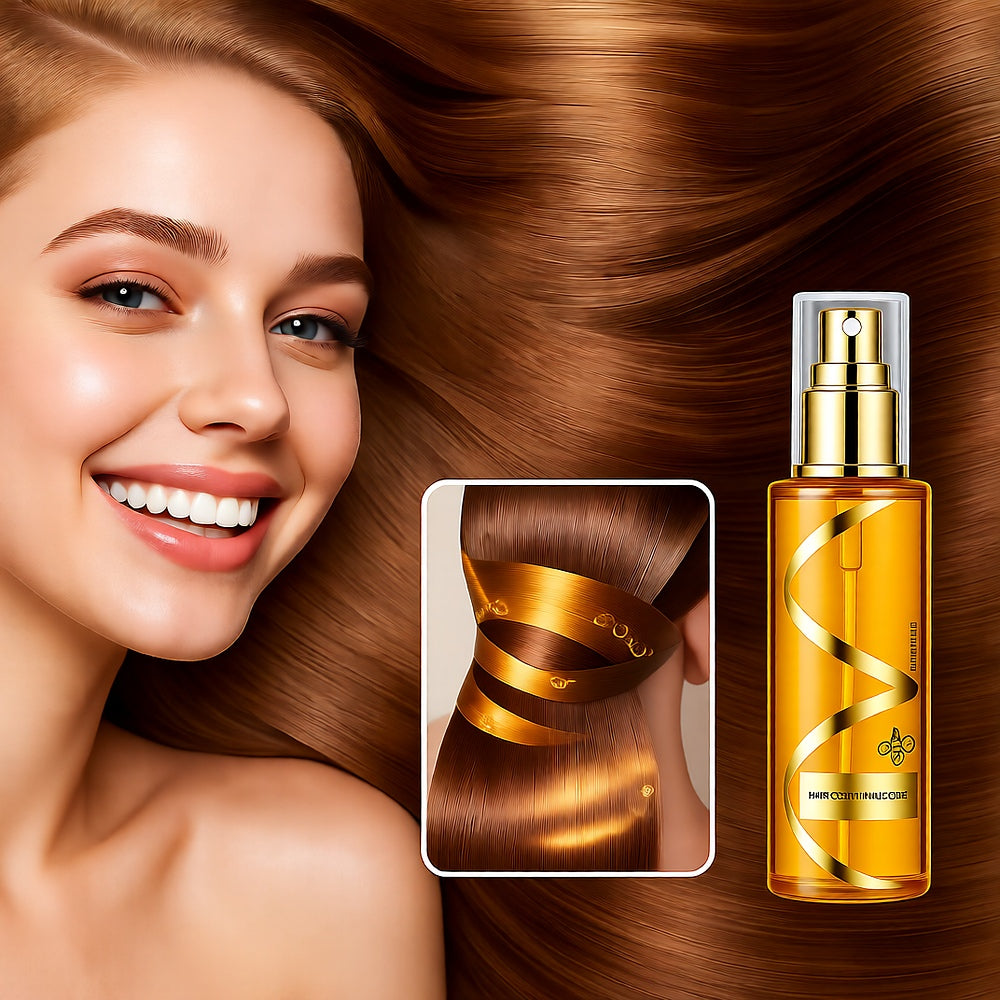 Botanical Hair Oil Spray — Moisturizing Anti-Frizz Shine Mist, Lightweight Non-Greasy, 100ml