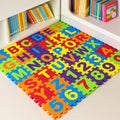 Baby Foam Play Mat — 36-Piece Interlocking EVA Tiles with Alphabet & Numbers, Non-Slip