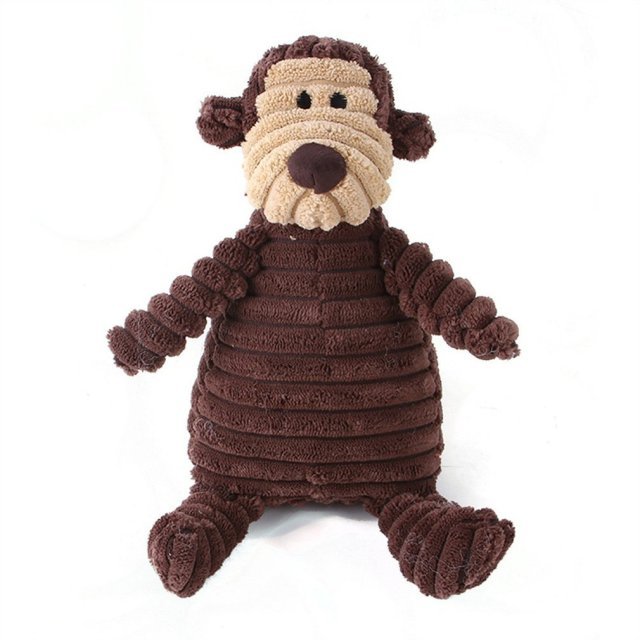 Plush Dog Stuffie with Squeaker — Durable Soft Toy for Play, Fetch & Cuddling