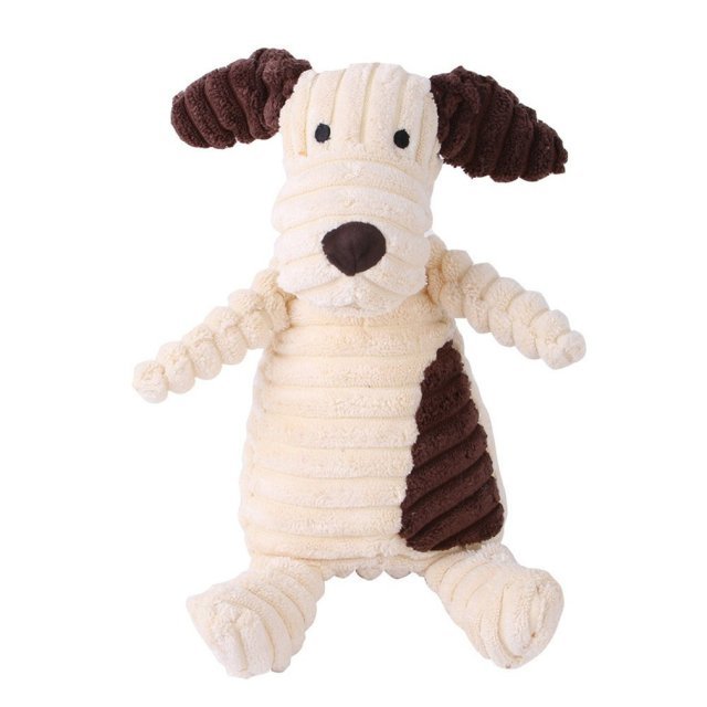 Plush Dog Stuffie with Squeaker — Durable Soft Toy for Play, Fetch & Cuddling