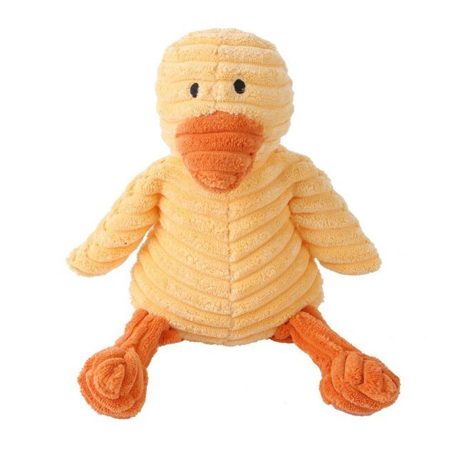 Plush Dog Stuffie with Squeaker — Durable Soft Toy for Play, Fetch & Cuddling