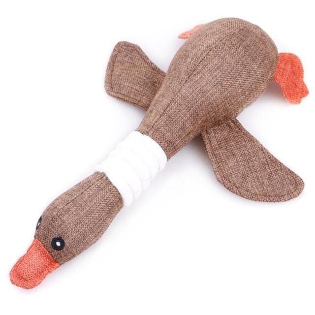 Plush Dog Stuffie with Squeaker — Durable Soft Toy for Play, Fetch & Cuddling