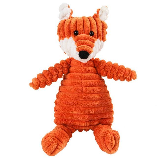 Plush Dog Stuffie with Squeaker — Durable Soft Toy for Play, Fetch & Cuddling