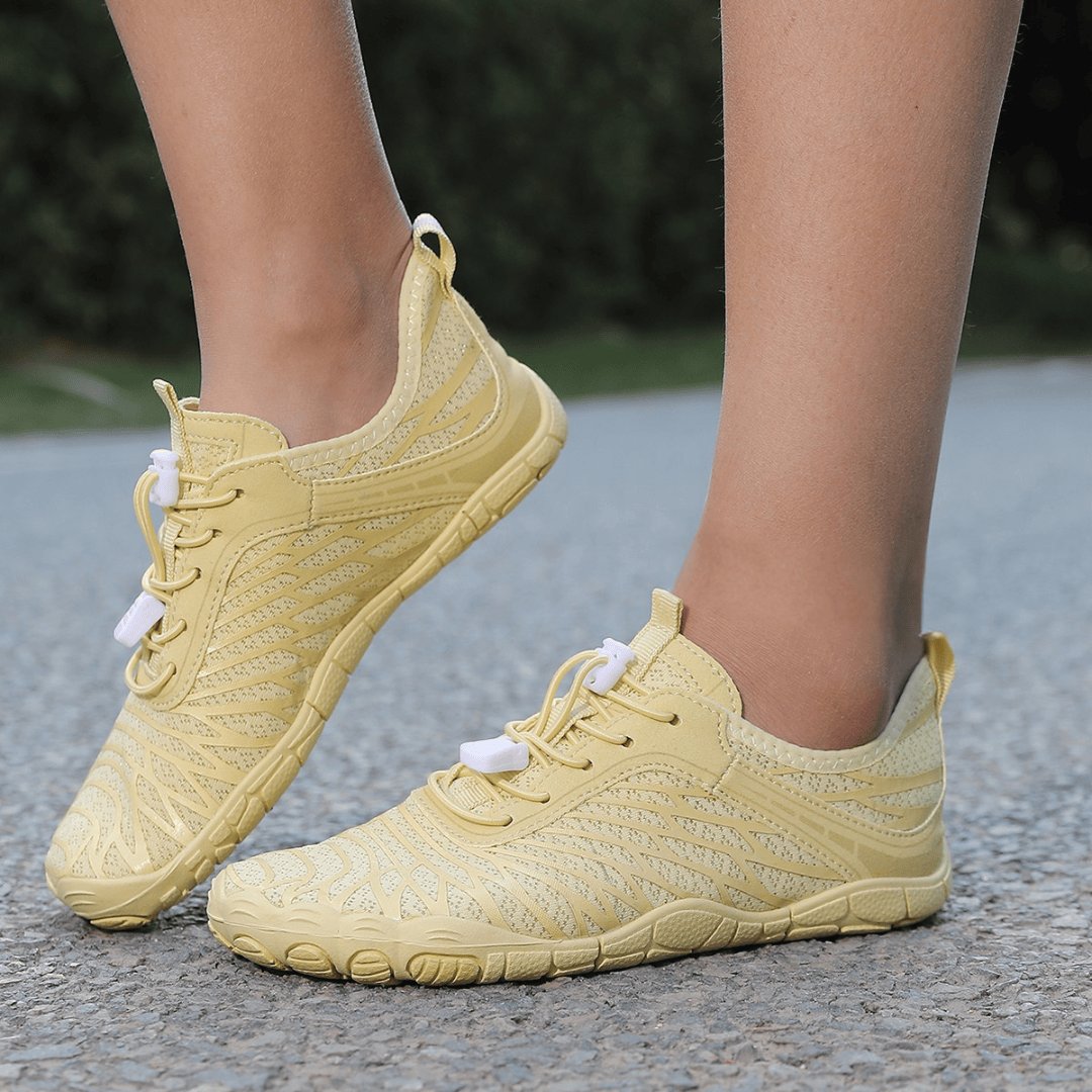 LunaGlow Barefoot Walking Shoes — Zero-Drop Flexible Sole with Breathable Mesh Upper