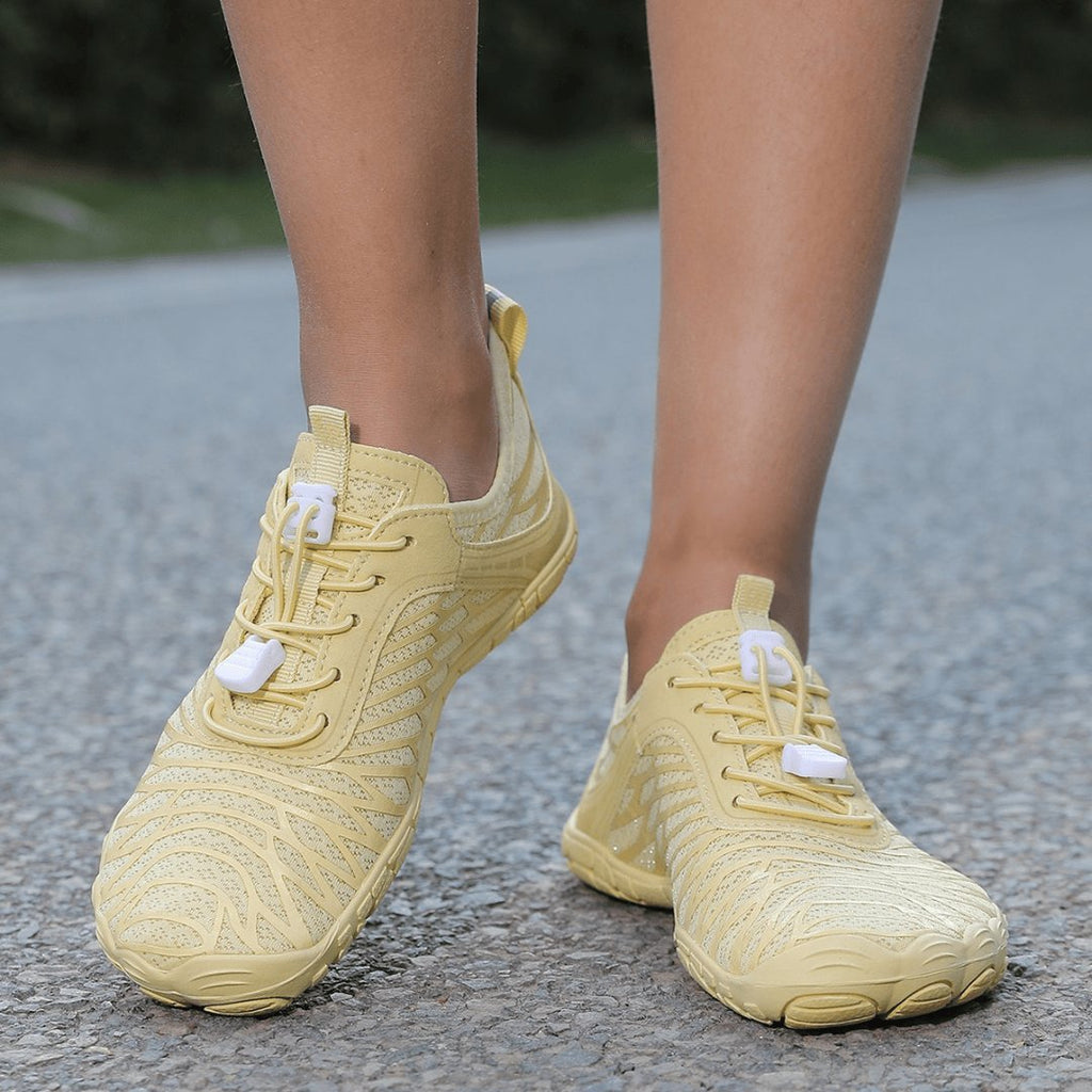 LunaGlow Barefoot Walking Shoes — Zero-Drop Flexible Sole with Breathable Mesh Upper
