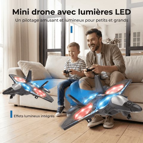 Remote-Controlled Airplane with Lights, EPP Foam, 18-Minute Flight, 50m Range, Ages 6+