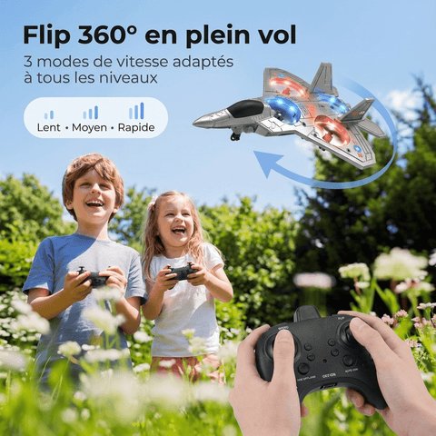 Remote-Controlled Airplane with Lights, EPP Foam, 18-Minute Flight, 50m Range, Ages 6+