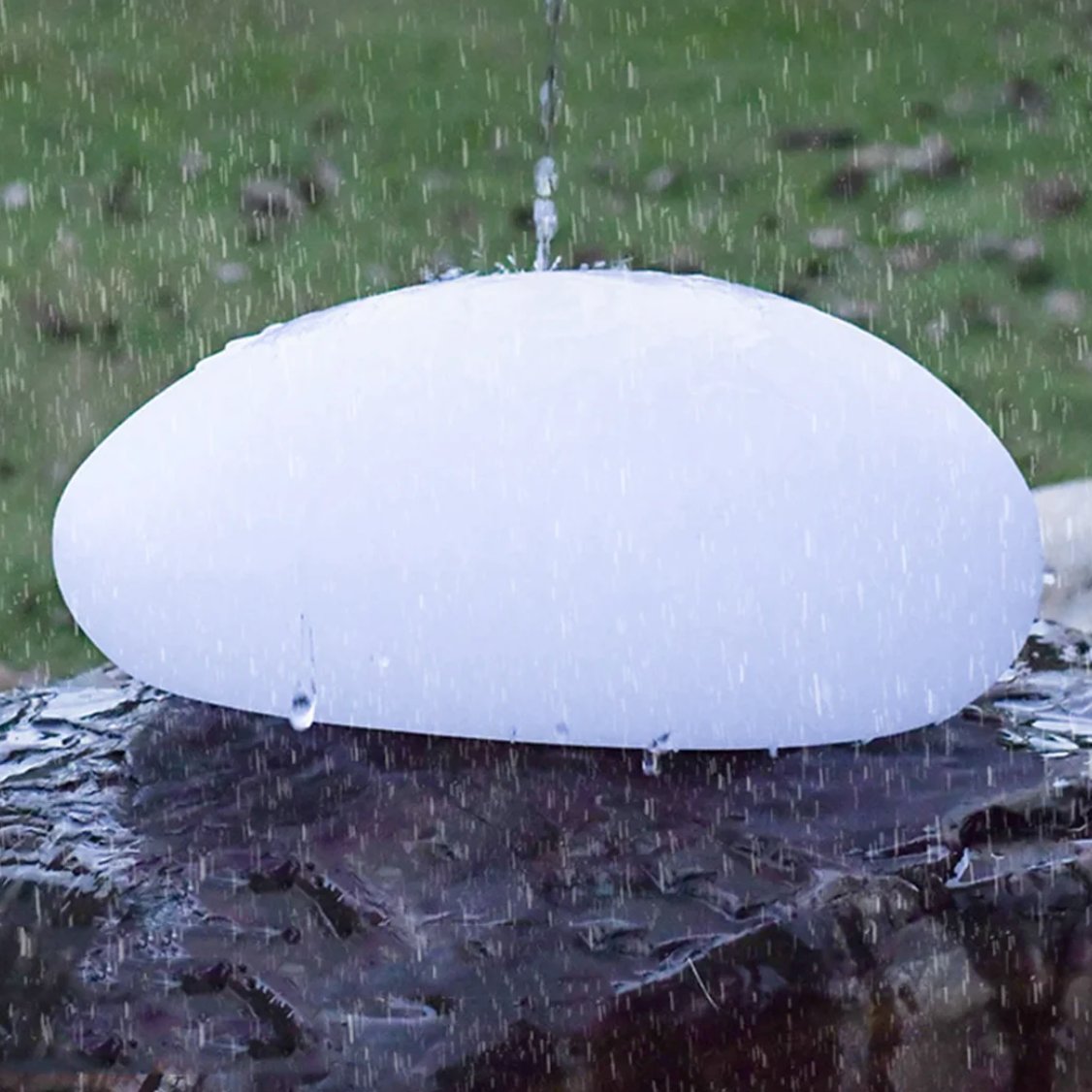 Solar Patio Stone Light — 8-Color LED Pathway Accent, IP67 Waterproof, Dusk-to-Dawn