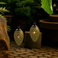 Solar Water Drop Hanging Lantern — 24" Sculptural LED Garden Light, Dusk-to-Dawn, IP65