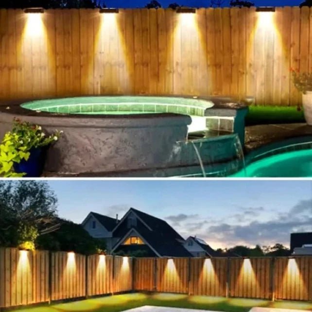 Solar Accent Lights 2-Pack — Dual Brightness 150 Lumens LED, Dusk-to-Dawn, IP44