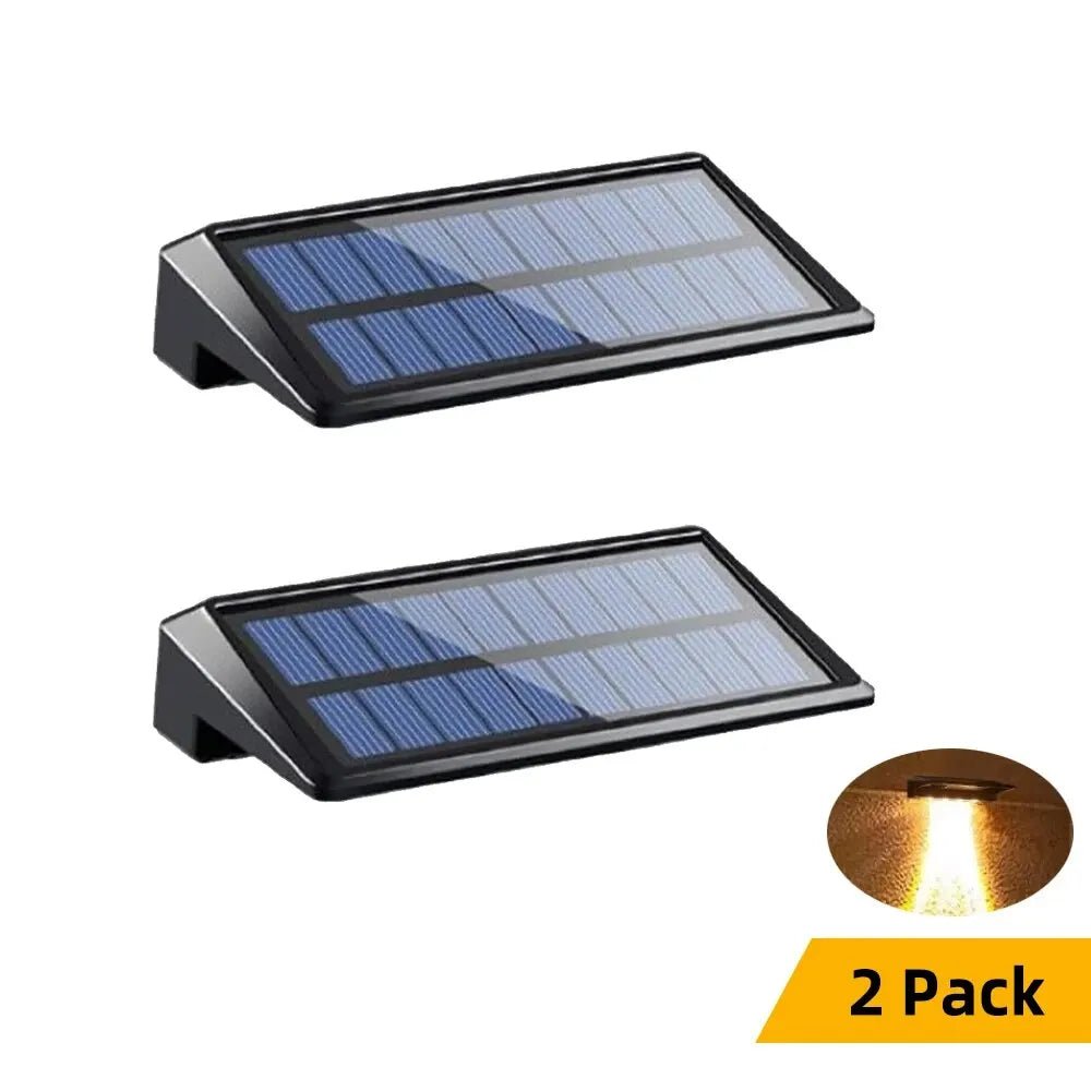 Solar Accent Lights 2-Pack — Dual Brightness 150 Lumens LED, Dusk-to-Dawn, IP44