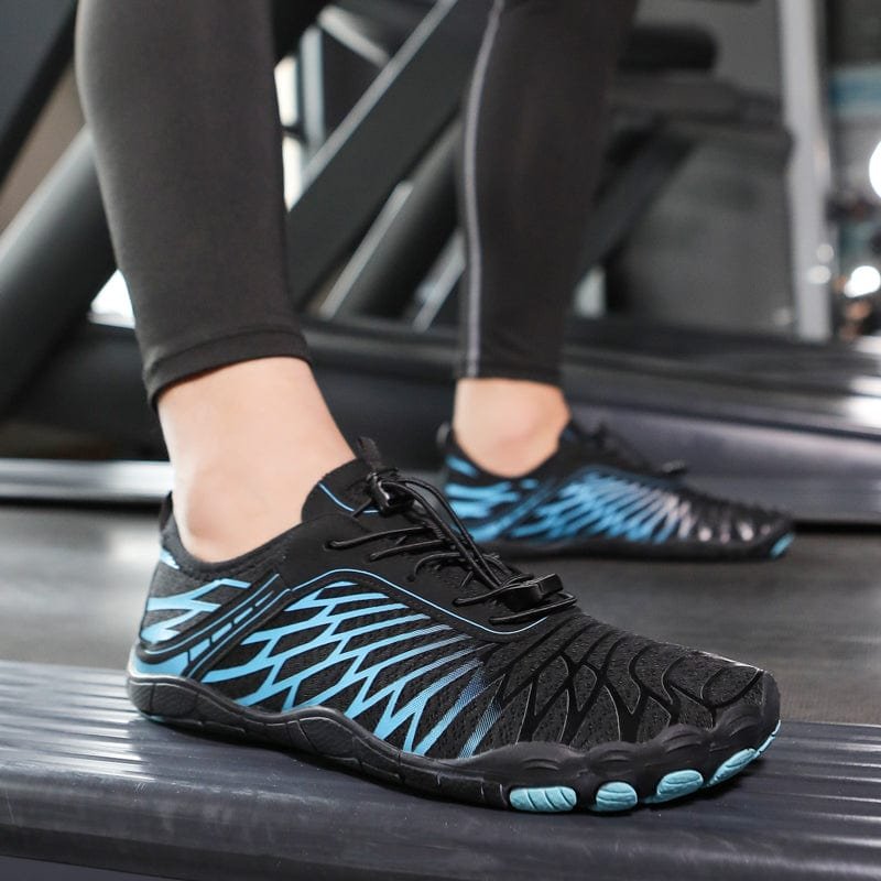 Neuro Barefoot Shoes in Blue — Unisex Wide Toe Box, Thin Minimalist Sole