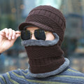 Convertible Winter Hat, Woolly Lined, Wearable as Cap, Scarf, or Face Cover