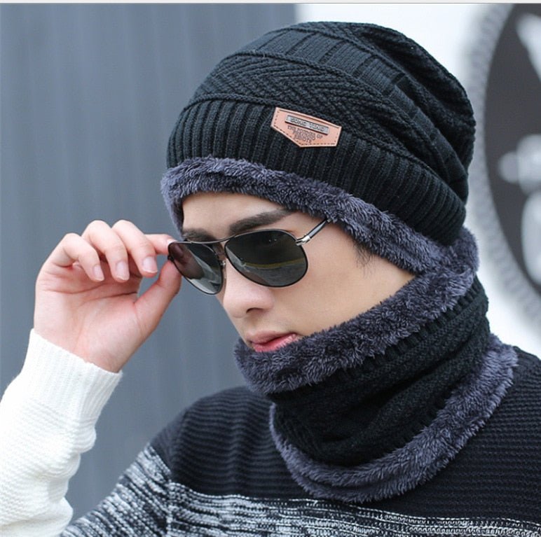 Convertible Winter Hat, Woolly Lined, Wearable as Cap, Scarf, or Face Cover