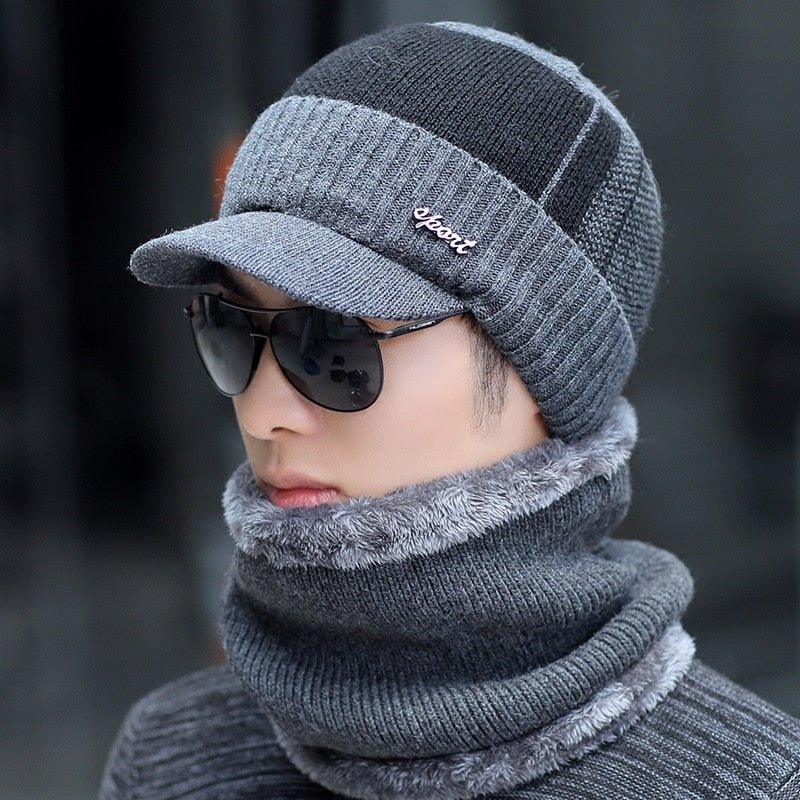 Convertible Winter Hat, Woolly Lined, Wearable as Cap, Scarf, or Face Cover
