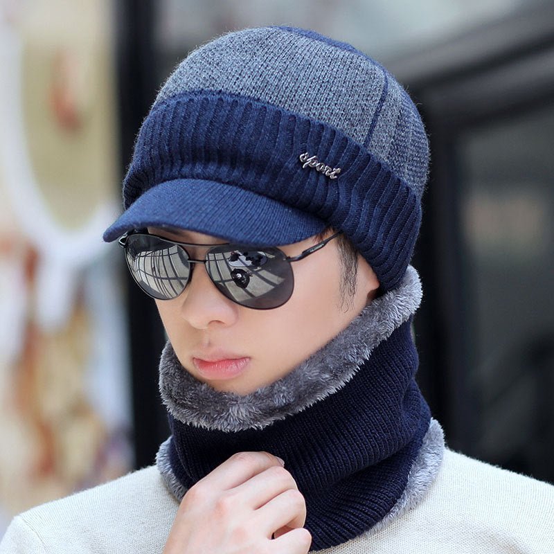 Convertible Winter Hat, Woolly Lined, Wearable as Cap, Scarf, or Face Cover