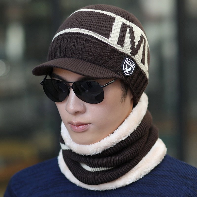 Convertible Winter Hat, Woolly Lined, Wearable as Cap, Scarf, or Face Cover
