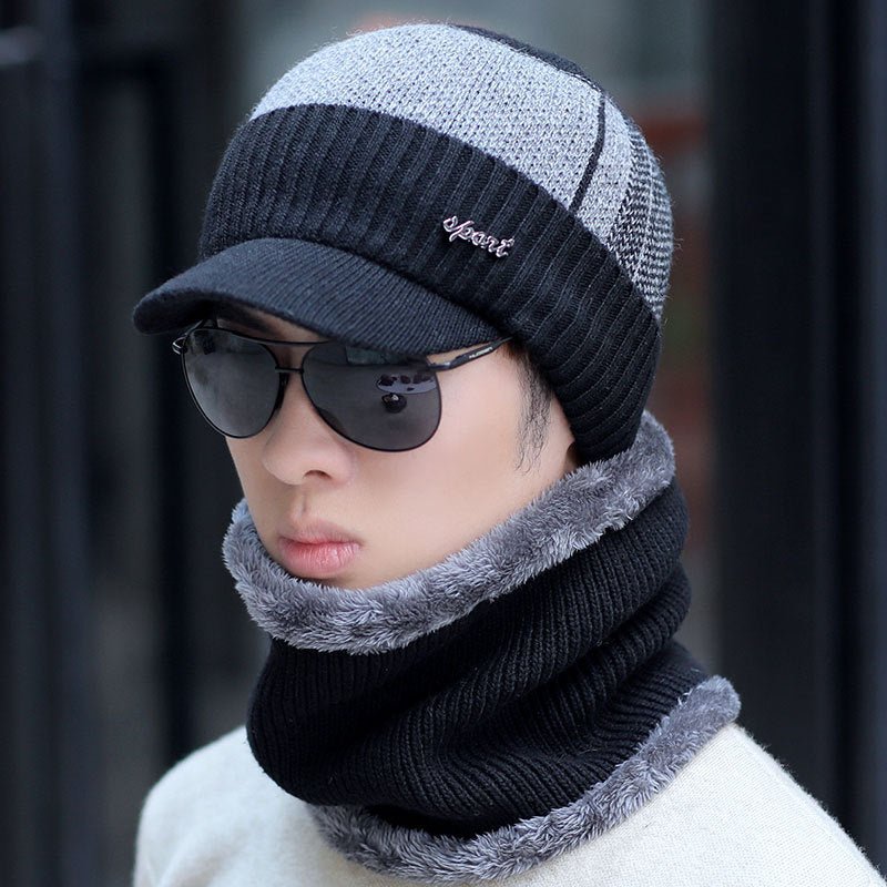 Convertible Winter Hat, Woolly Lined, Wearable as Cap, Scarf, or Face Cover