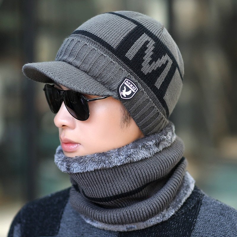 Convertible Winter Hat, Woolly Lined, Wearable as Cap, Scarf, or Face Cover
