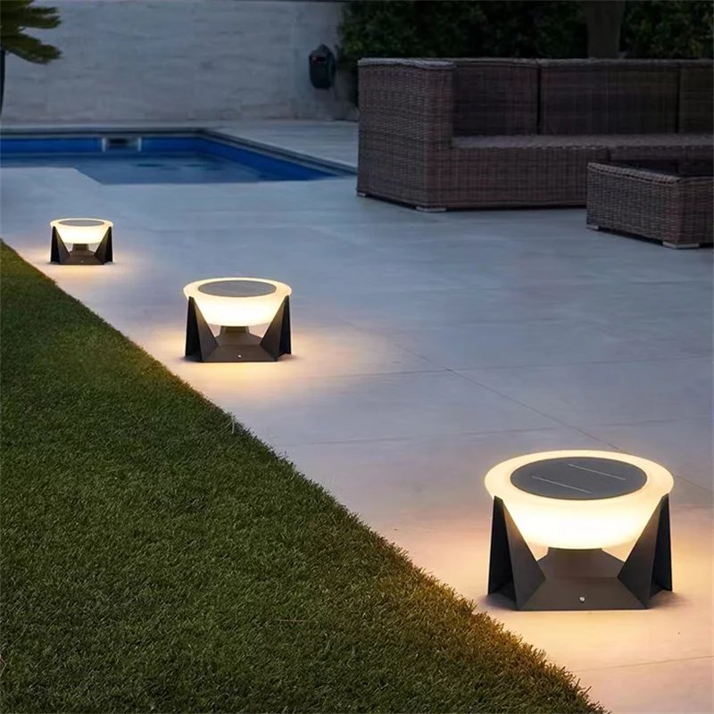 Solar Pathway Light — Stainless Steel LED with USB Backup Charging, Dusk-to-Dawn, IP65