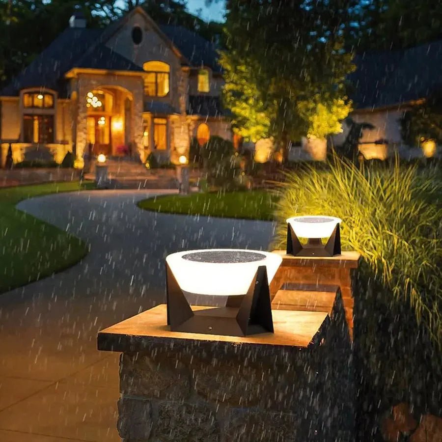 Solar Pathway Light — Stainless Steel LED with USB Backup Charging, Dusk-to-Dawn, IP65