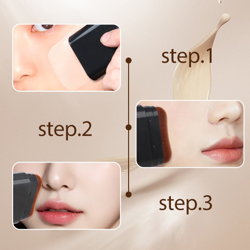 Matte Foundation Stick with Built-In Brush — Buildable Natural Coverage, 2 Shades, 12g