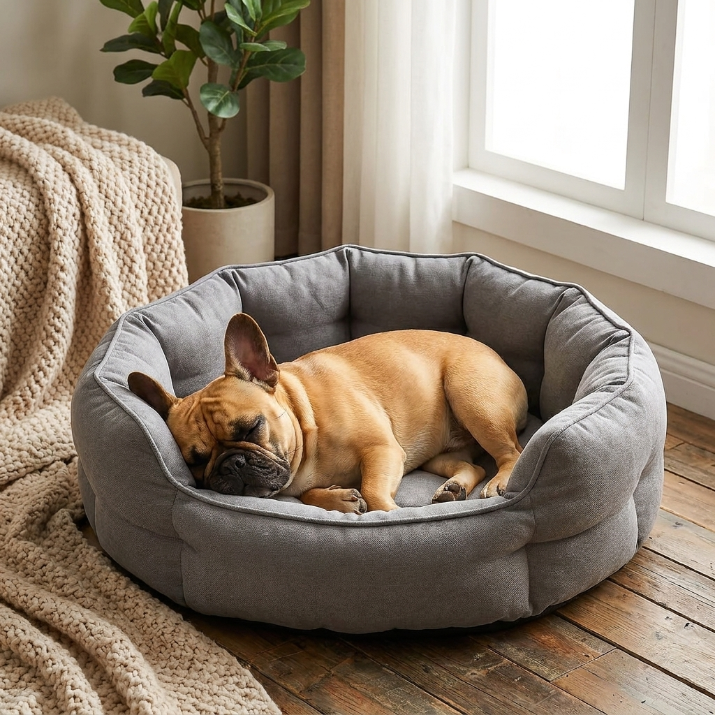 Adjustable Nest Dog Bed - lifestyle image, in use