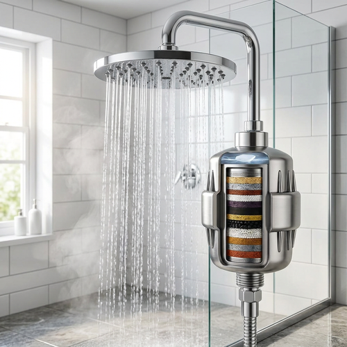 Shower Filter - lifestyle image, in use