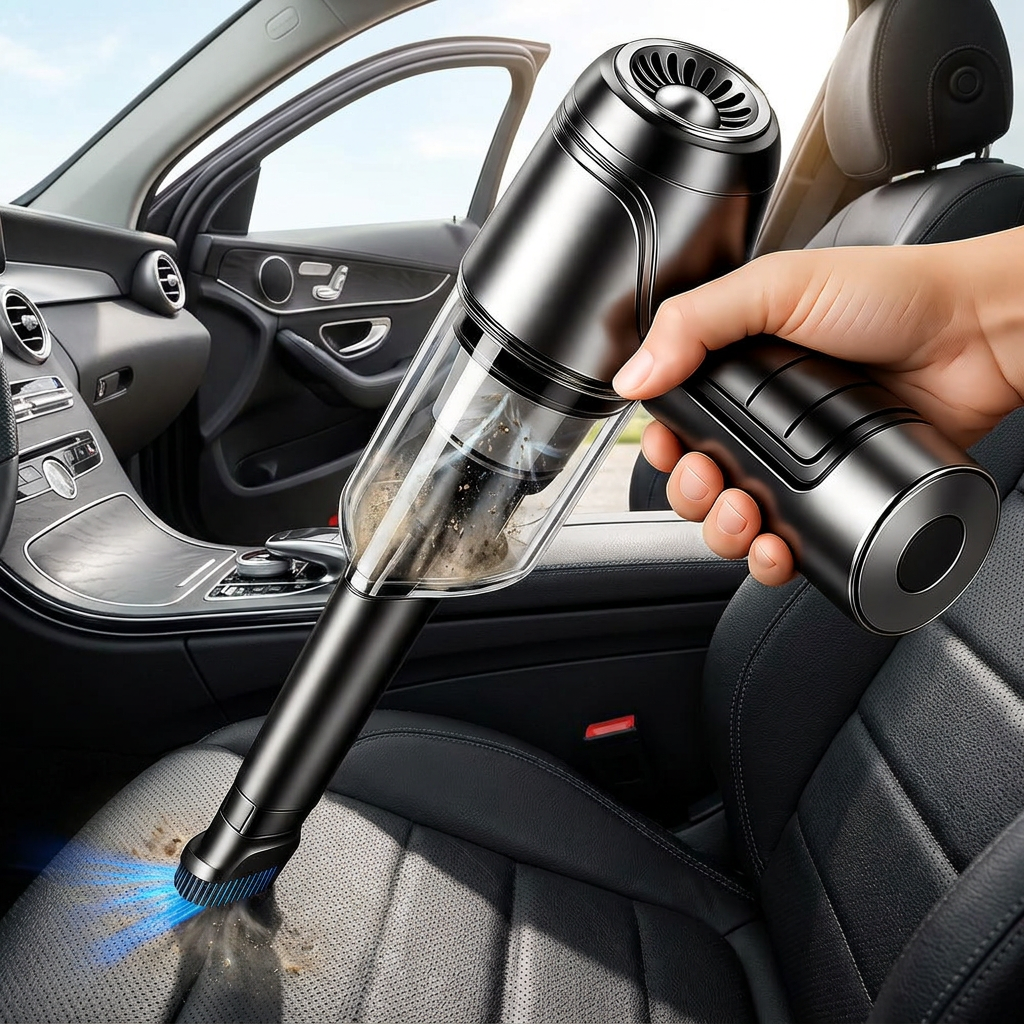 Cordless Car Vacuum Cleaner 9000Pa - lifestyle image, in use