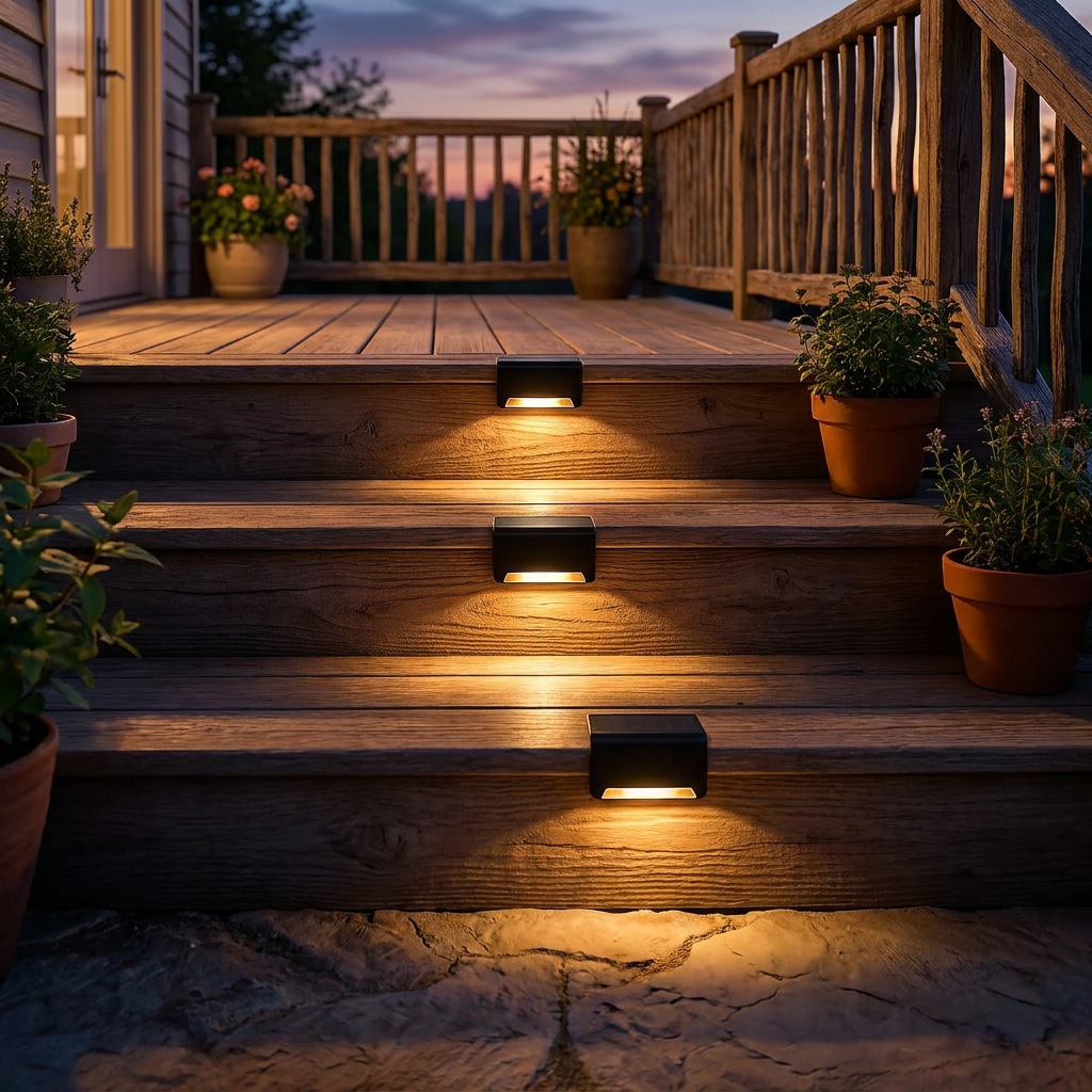 Solar Stair Light - lifestyle