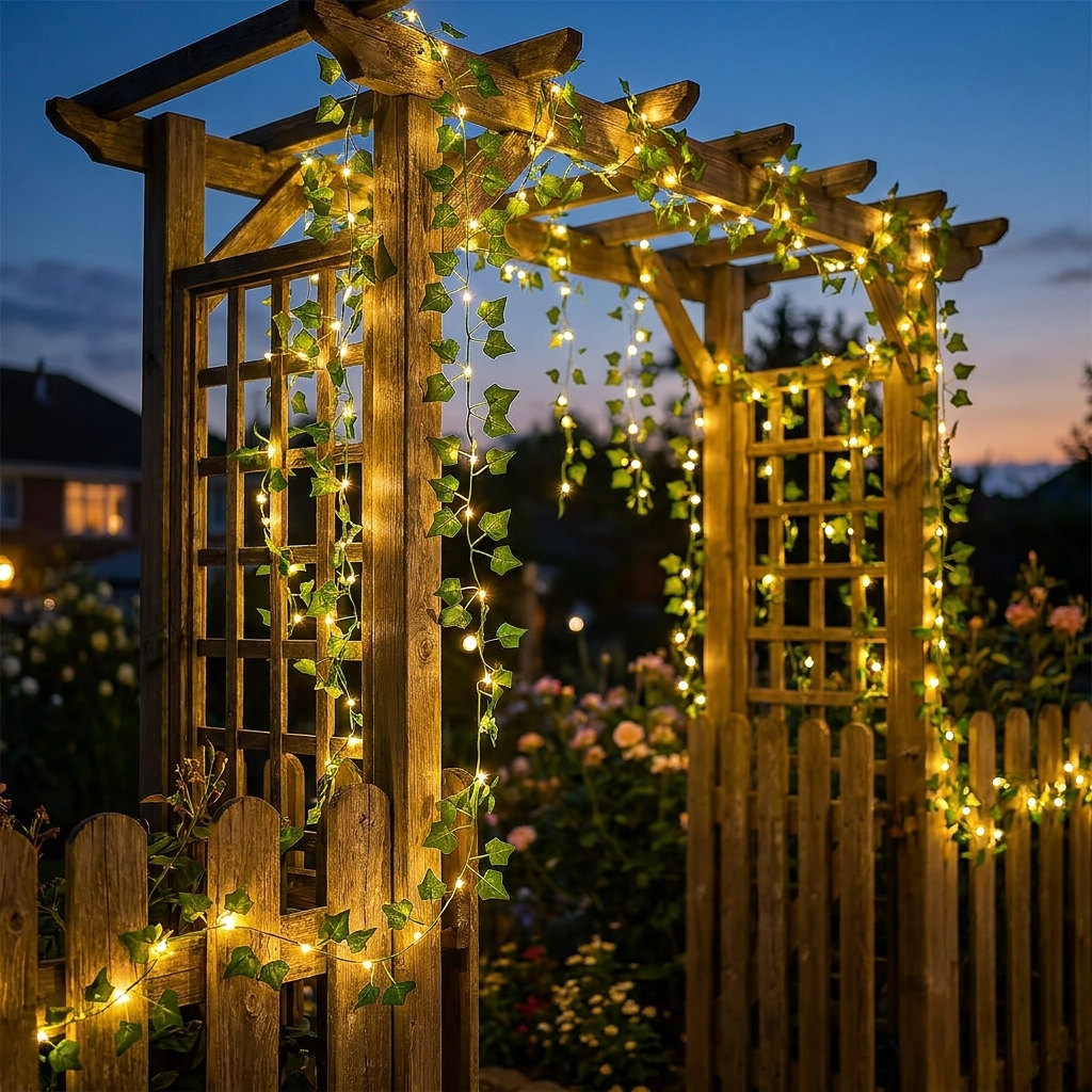 Solar Ivy String Lights - lifestyle