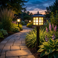 Solar LED Pathway Lantern - lifestyle